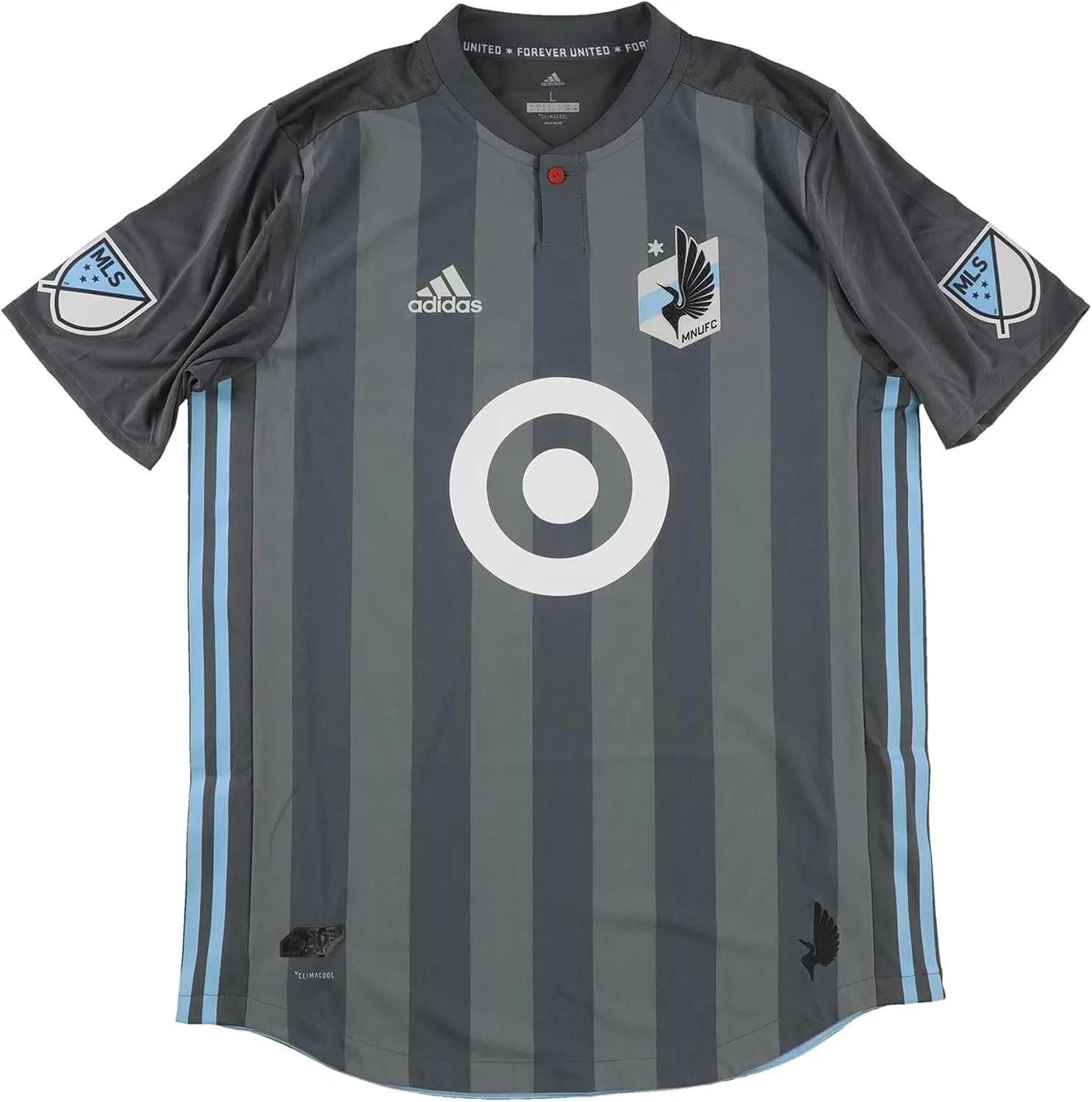 Мужская футболка Minnesota FC adidas, Gray — фото 2
