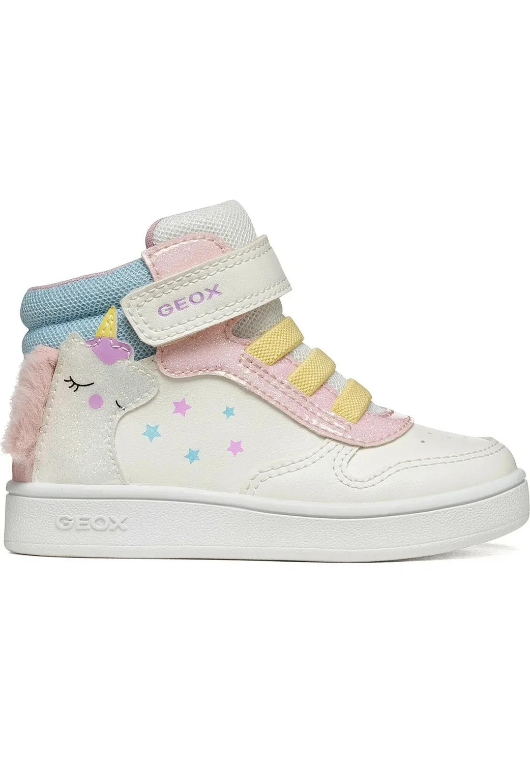 B eclyper girl - кроссовки Geox, White Pink