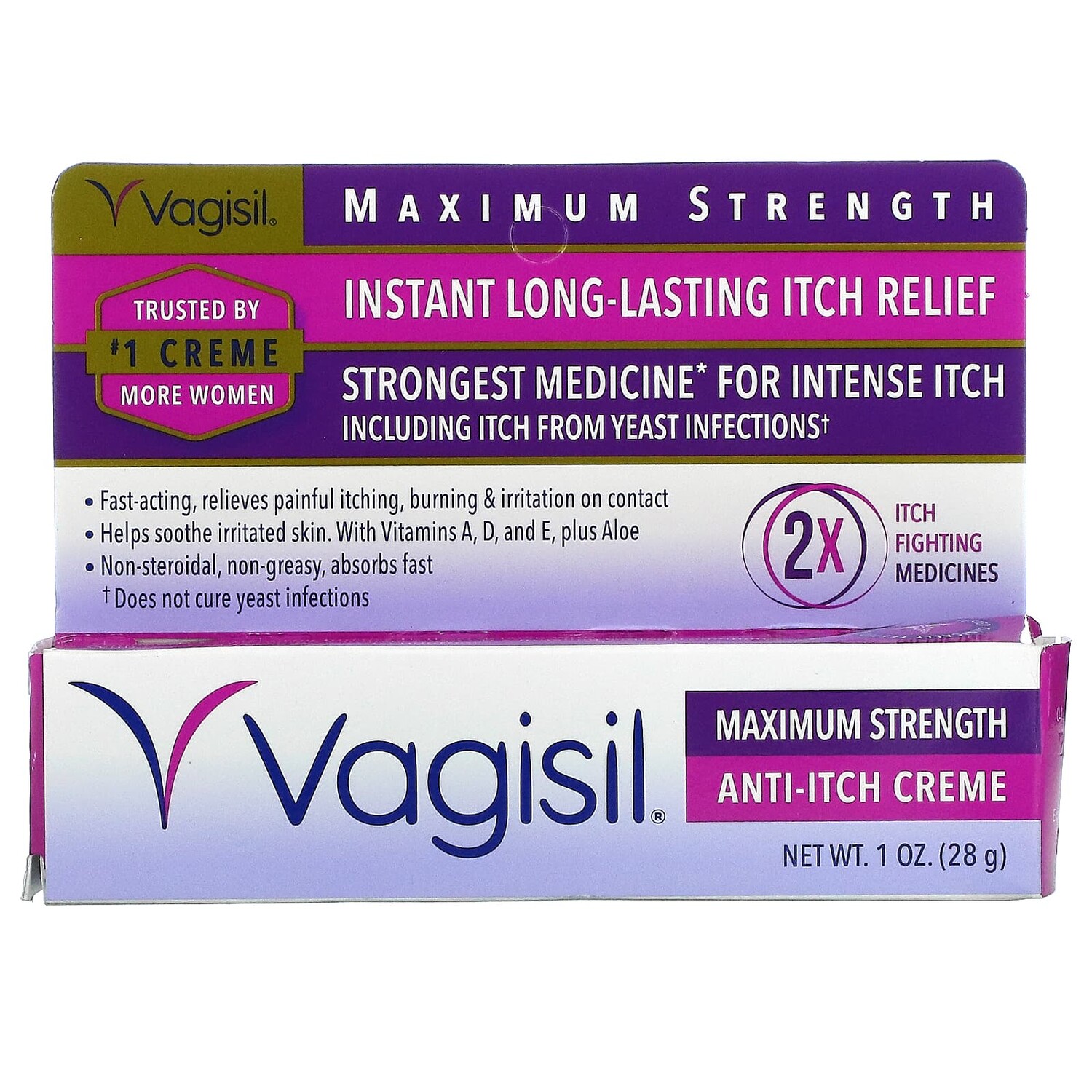

Крем Vagisil против зуда, 28 г, Серый, Крем Vagisil против зуда, 28 г