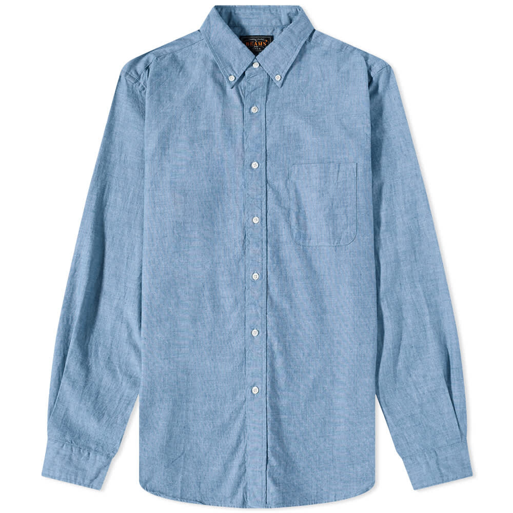 

Рубашка Beams Plus Button Down Chambray Shirt