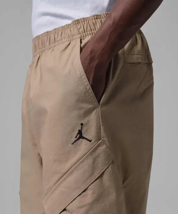 Брюки хлопковые, утилити, Flight, Nike, хаки черный — фото 4