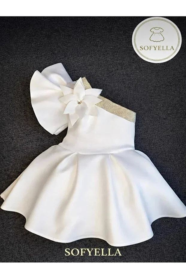 Детское платье для девочек с принтом Prom Sofyella, White