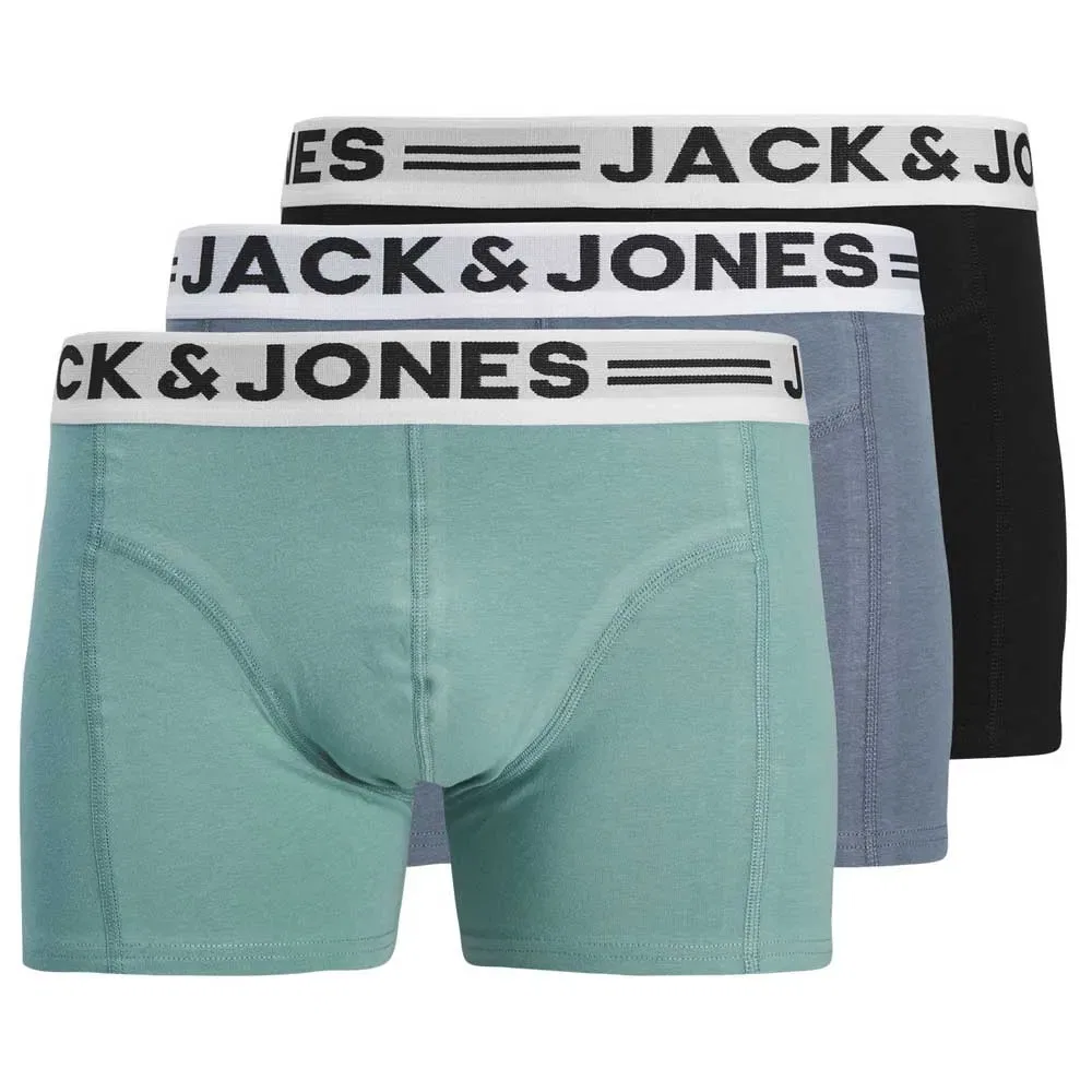 Комплект боксеров Sense 3 шт Jack & Jones, синий