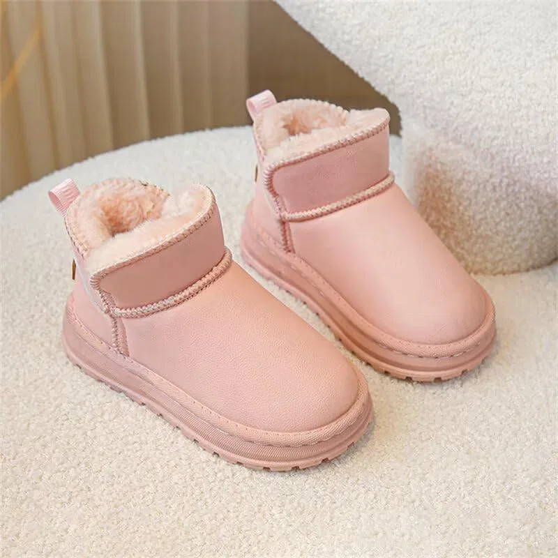 Детские зимние ботинки для снега с принтом Zonkacen, Pink — фото 3