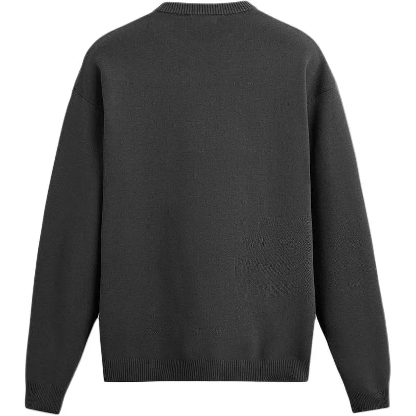 Мужской свитер с круглым вырезом Coal Gray ZARA — фото 3