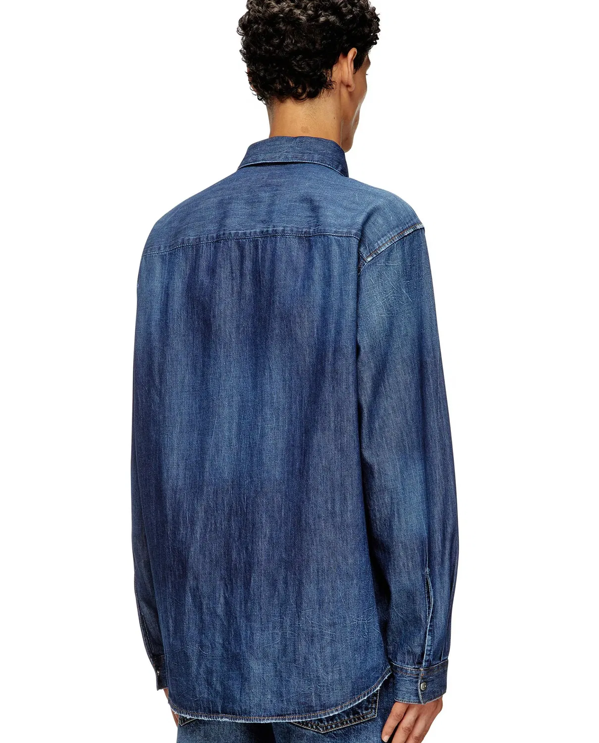 Мужская джинсовая рубашка с длинным рукавом Diesel, Denim — фото 2