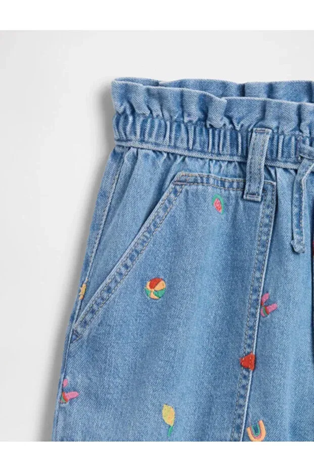 Детские шорты для девочек вышитые Gap, Jean — фото 2
