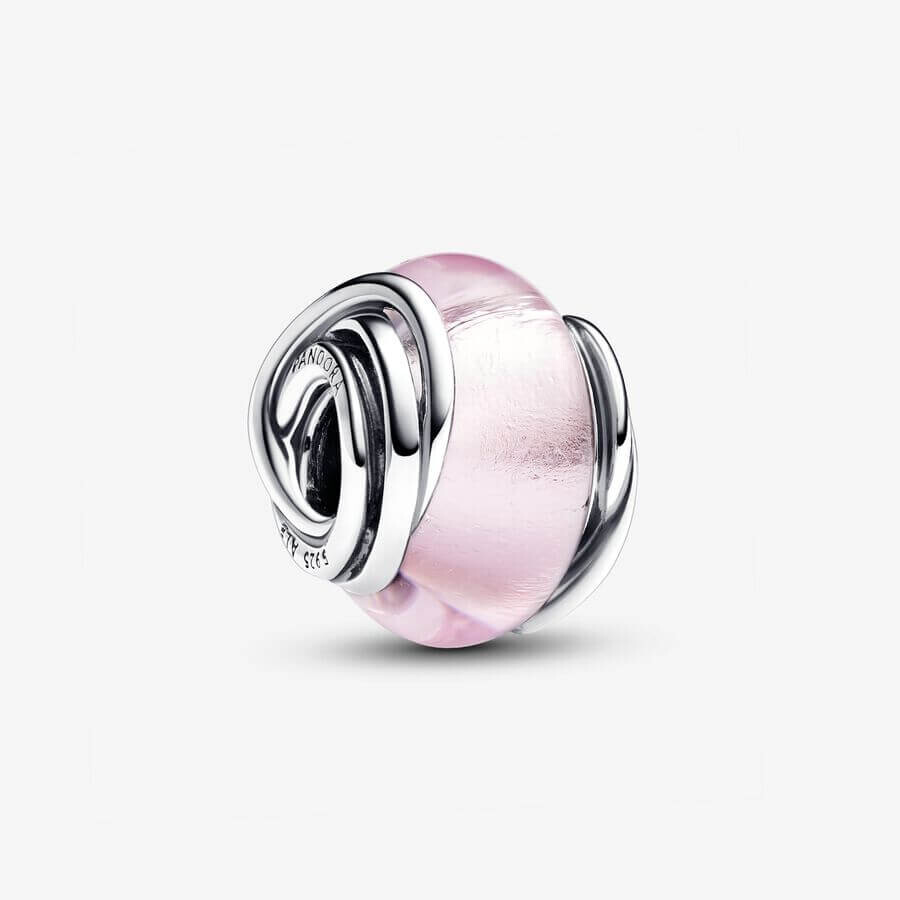 

Шарм Pandora Encircled Murano Glass, серебро/розовый