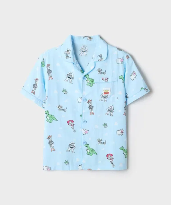 Пижама с коротким рукавом Toy Story Spao Kids, синяя — фото 3