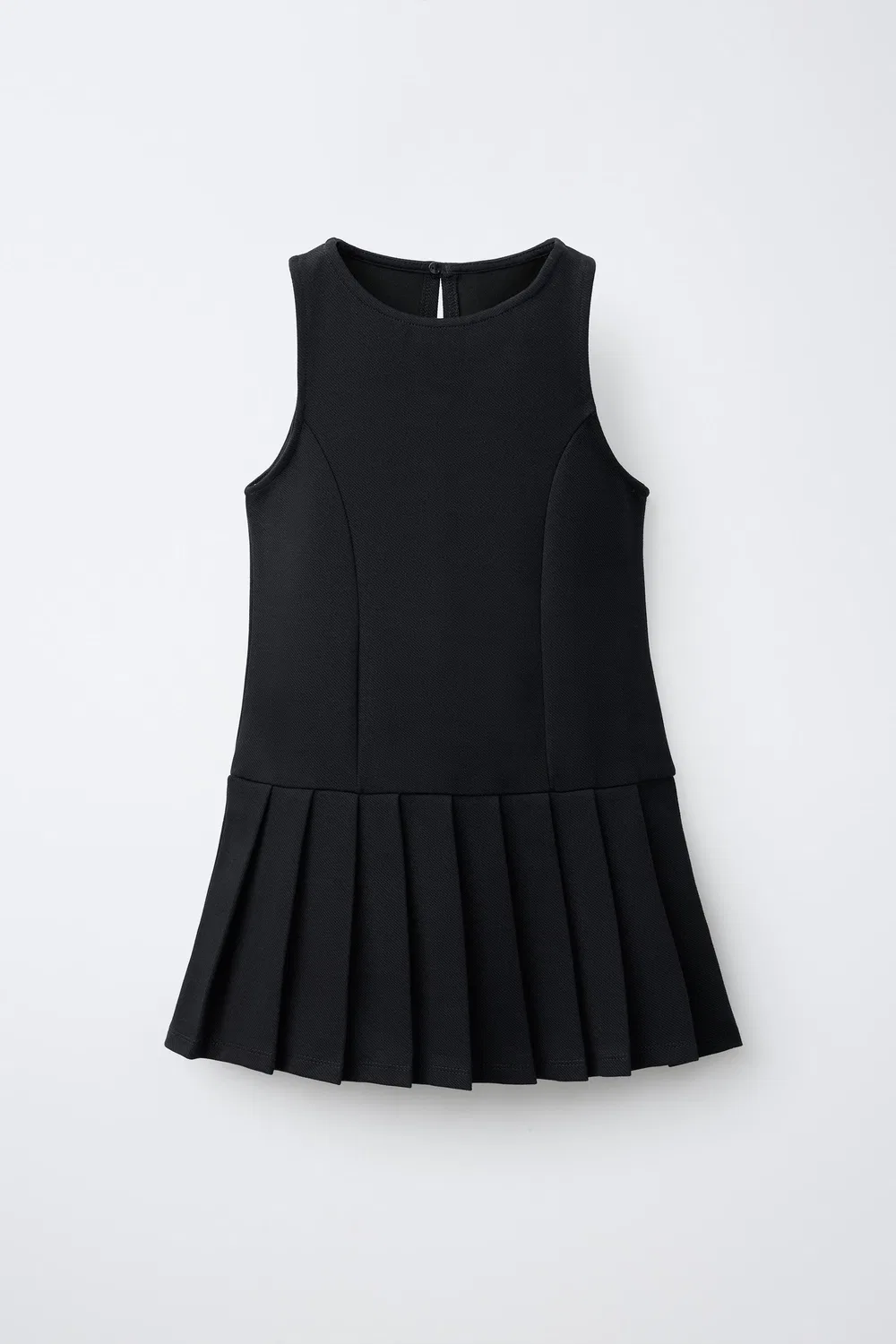 Платье-фасад с плиссировкой ZARA, Navy blue