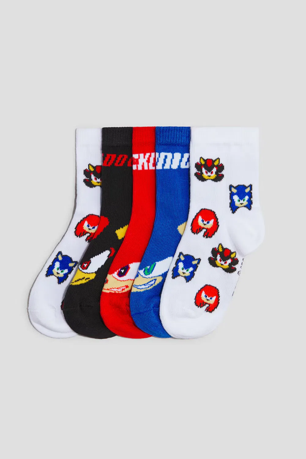 Набор из 5 пар носков с рисунком H&M, Blau/Sonic The Hedgehog