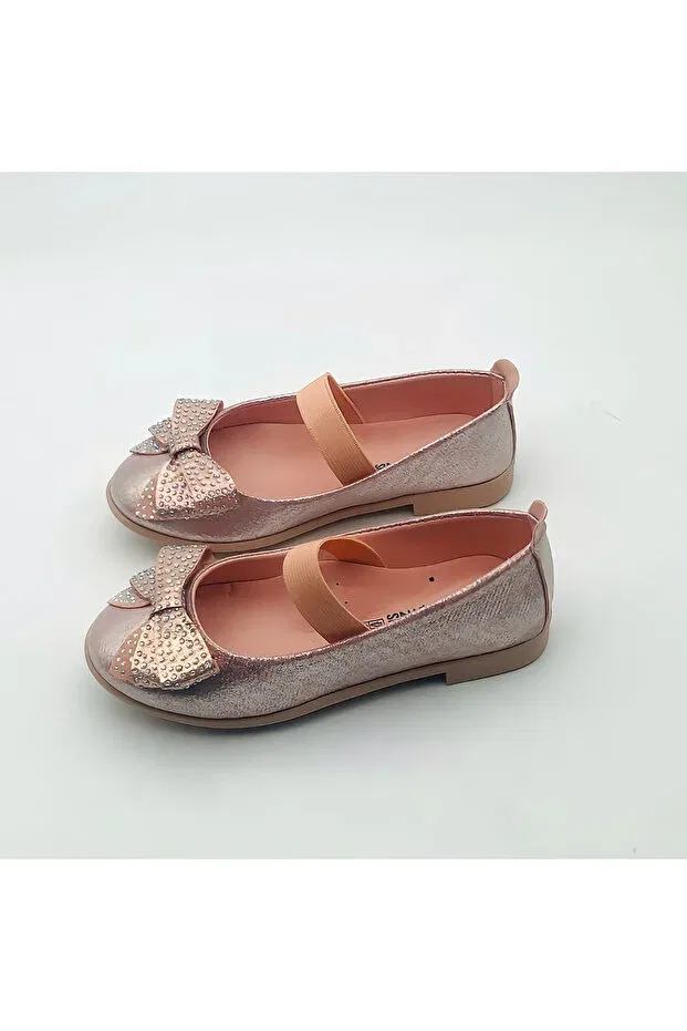 Детские балетки для девочек с блестками Arçın Shoes, Powder — фото 2