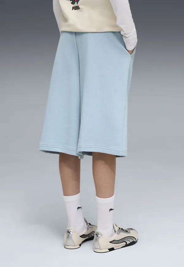 Шорты хлопковые Mid90S relaxed long shorts Puma, Seafoam — фото 3