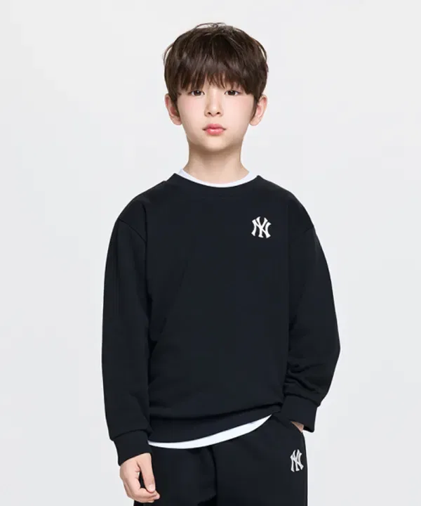 Футболка с логотипом BASIC, Mlb Kids, черный — фото 4