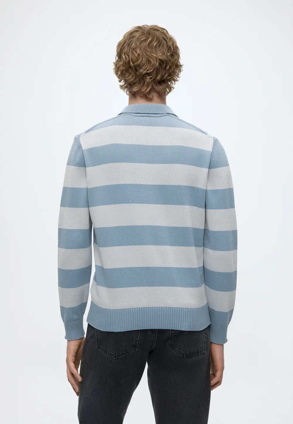 Вязаная рубашка поло - поло-рубашка Lacoste, Blue/Grey — фото 3