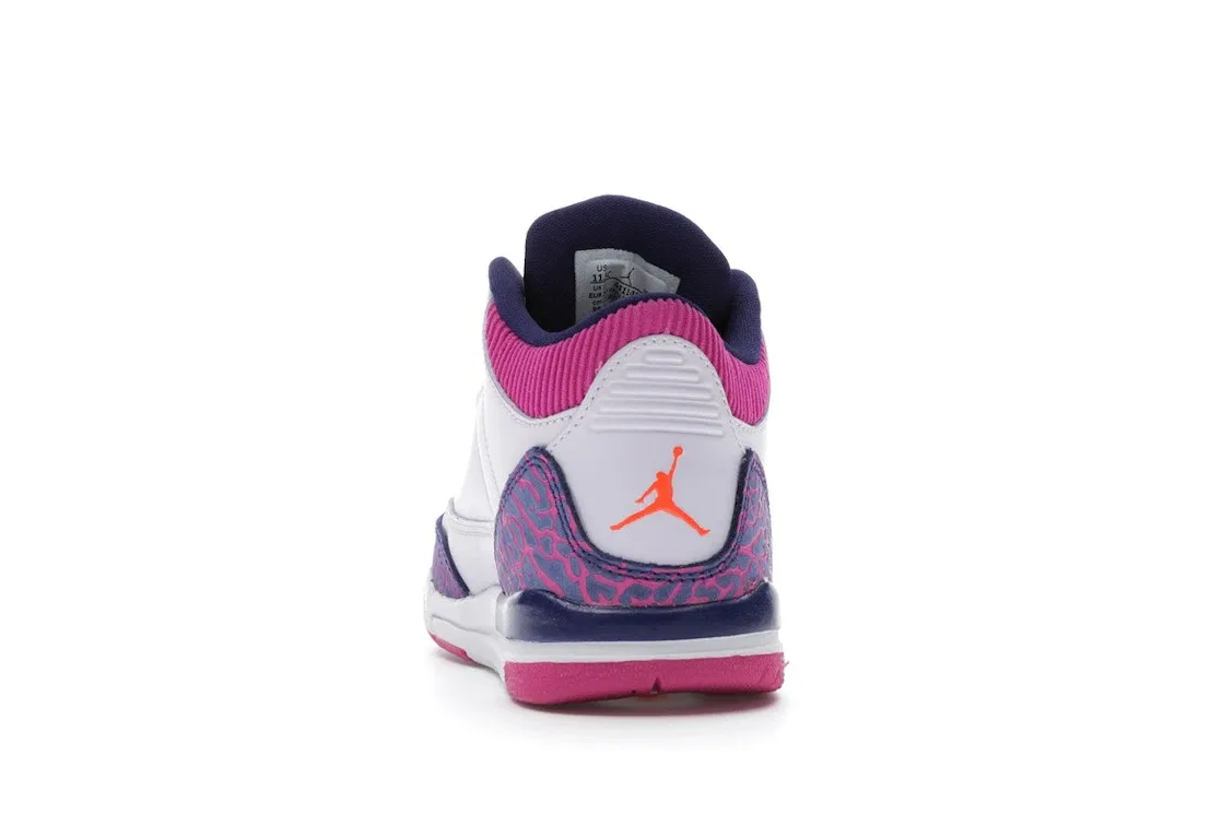 Детские кроссовки Lifestyle Jordan 3 Retro Barely Grape, Barely Grape/Hyper Crimson-Fire Pink — фото 4