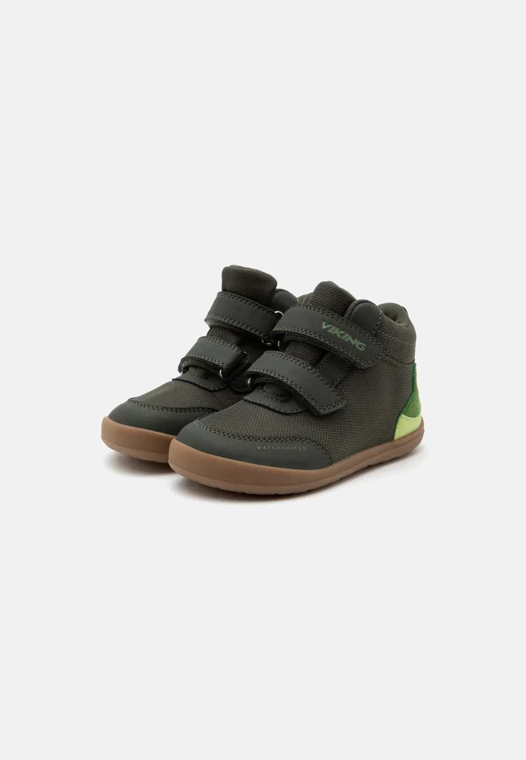 Ботинки Alv barefoot paw mid WP унисекс - классические ботильоны Viking, Pine — фото 2