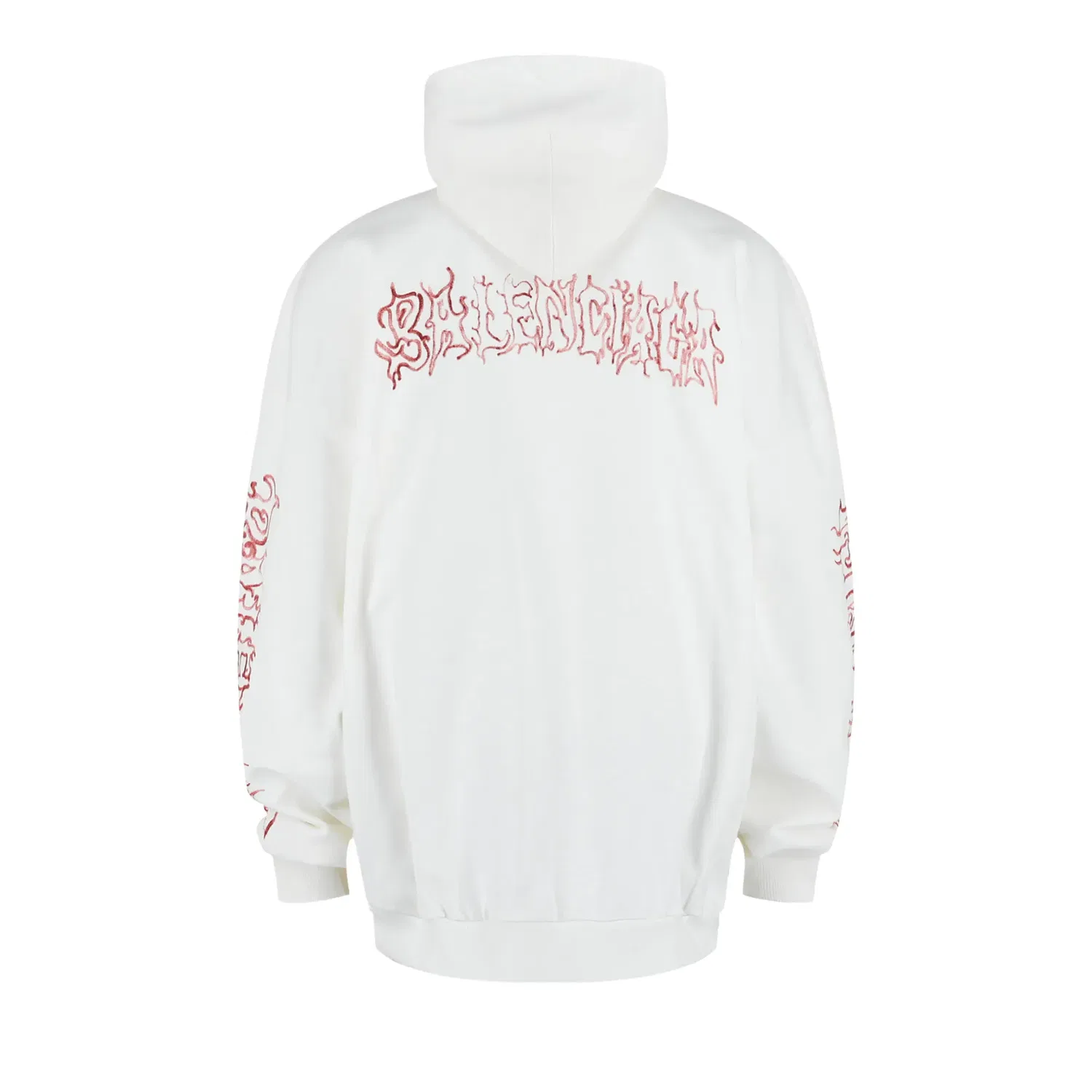 Худи Balenciaga Dyi Metal Outline Metal Hoodie, белый — фото 2
