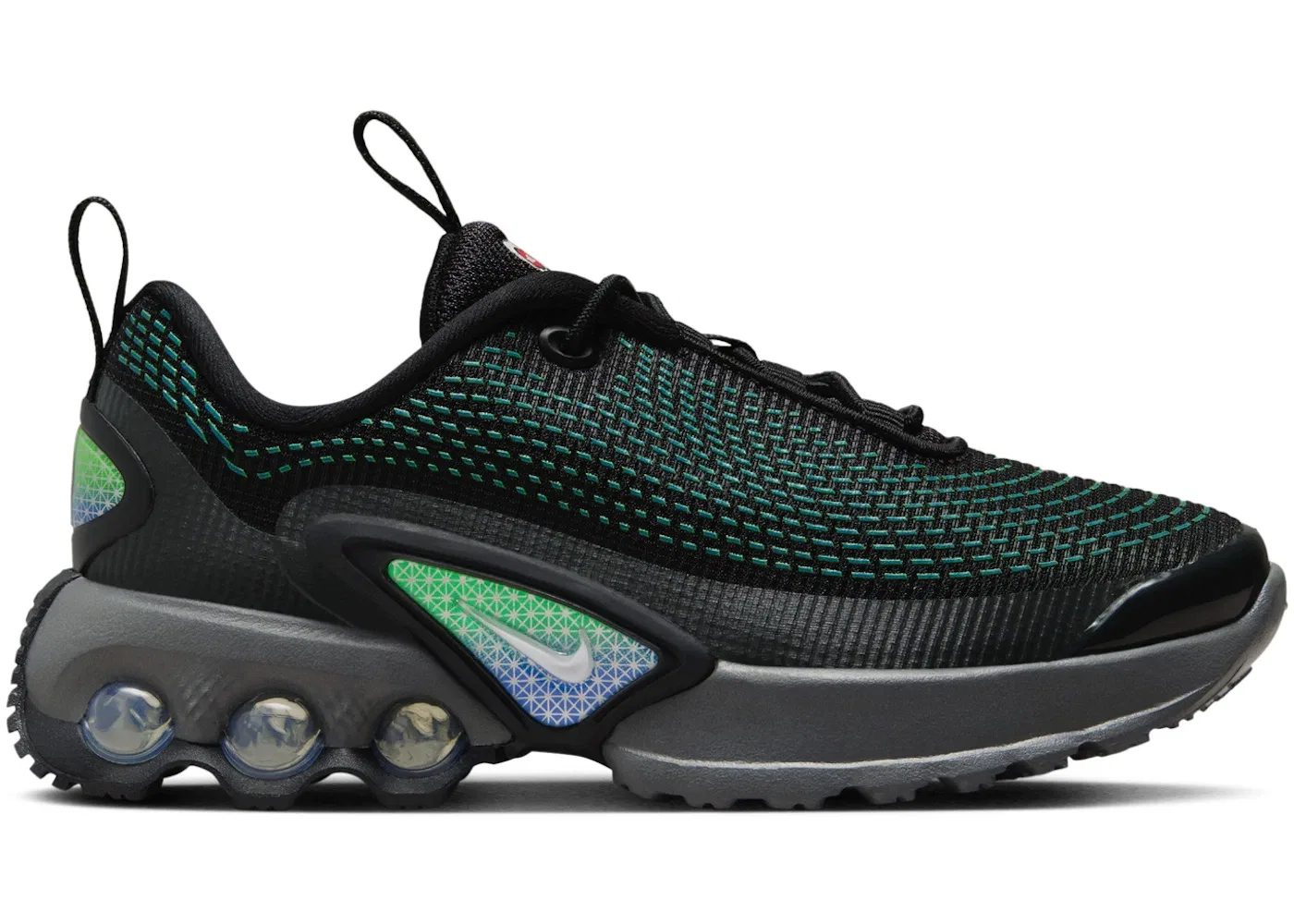 Детские кроссовки Lifestyle Nike Air Max Dn, Black/Hyper Cobalt/Rage Green/White