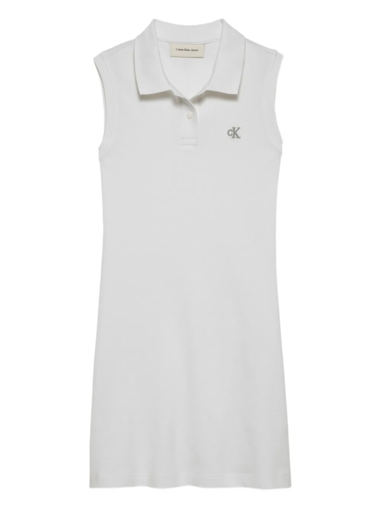 

Платье-поло с логотипом Calvin Klein Kids, белый
