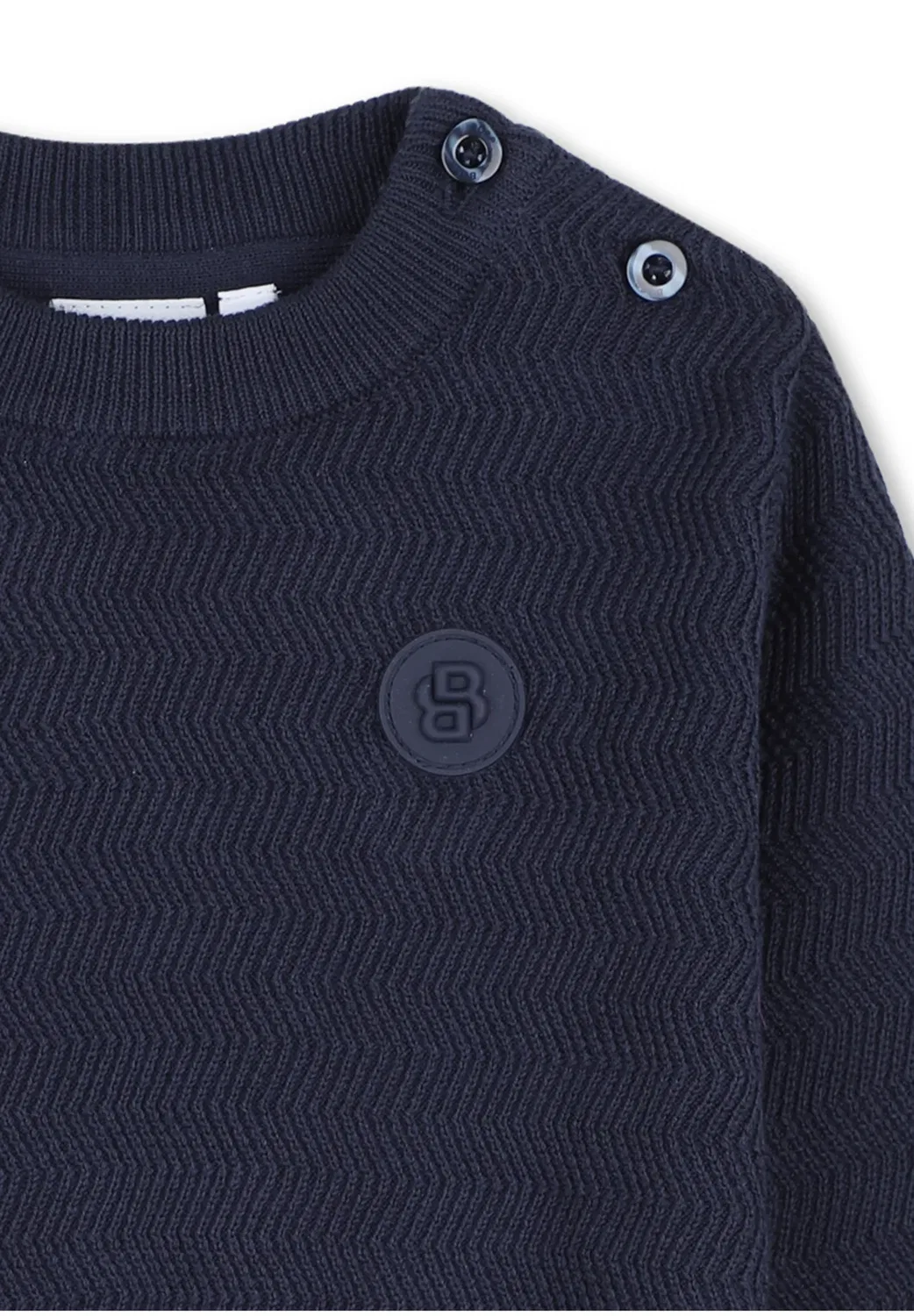 Трикотажный свитер Boss Kidswear, Bleu Cargo — фото 3
