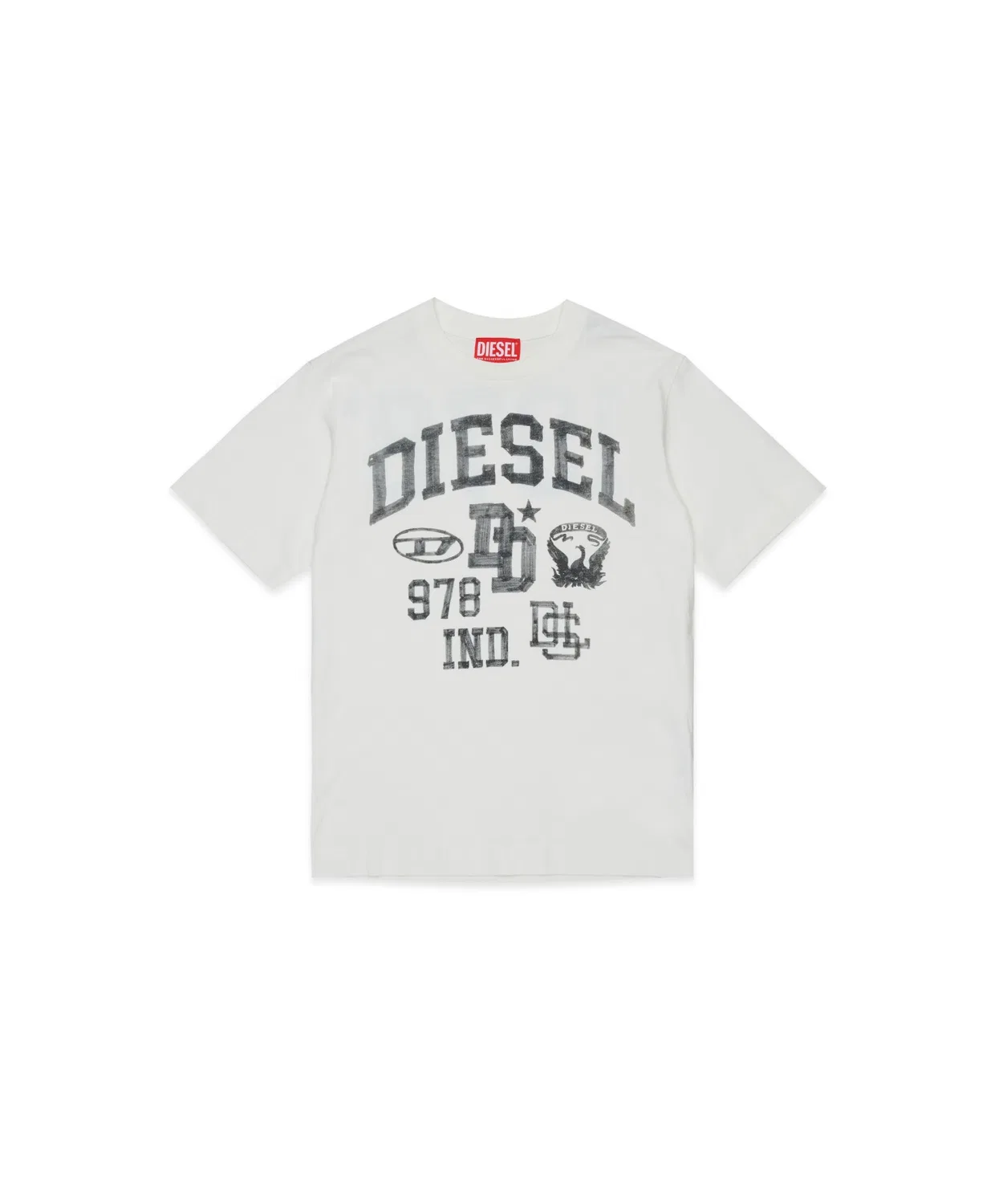 Детская футболка с принтом TBAND OVER DIESEL, White
