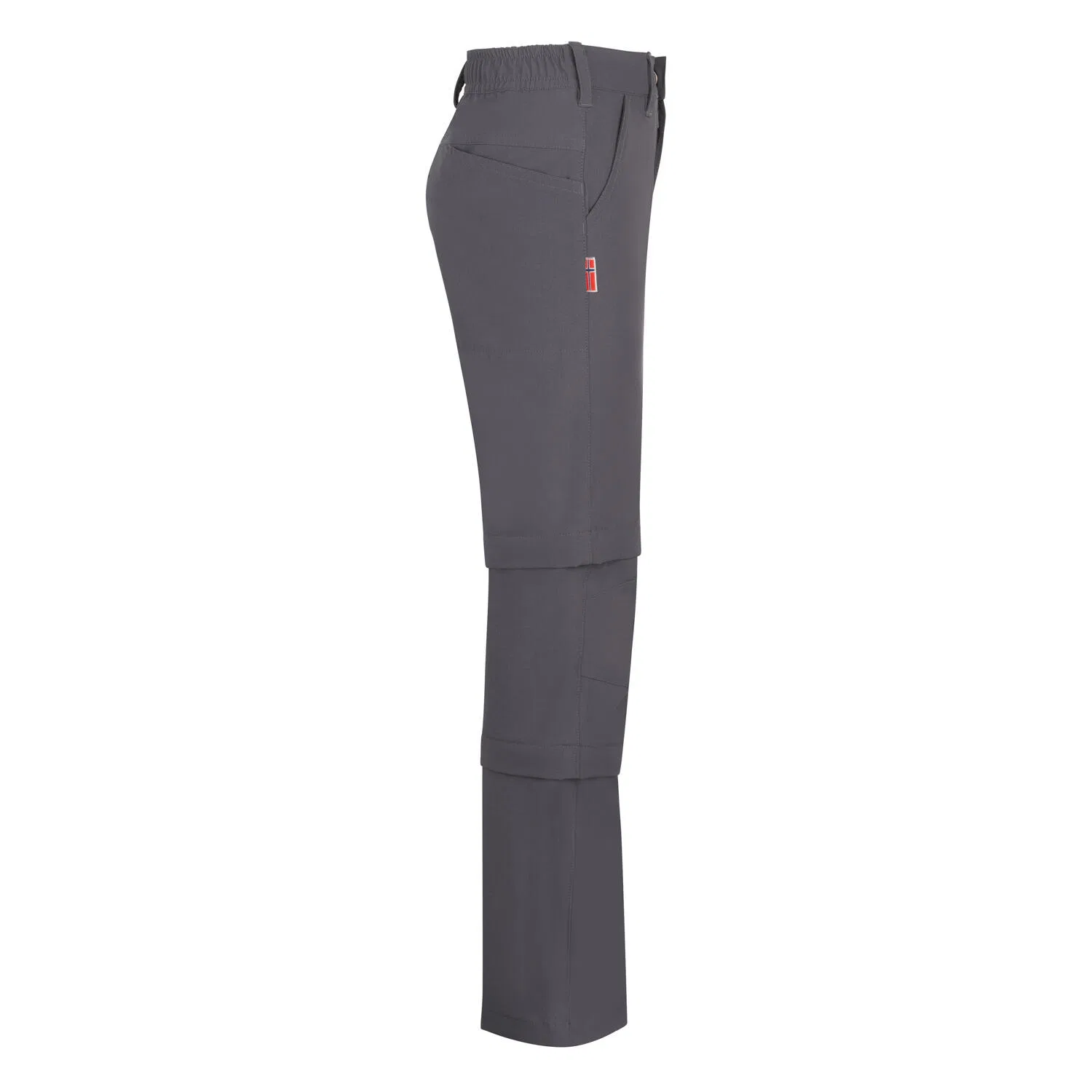 Детские брюки-трансформеры Preikestolen Double Zip-Off Trollkids, Sturmgrau Bengalrosa — фото 4