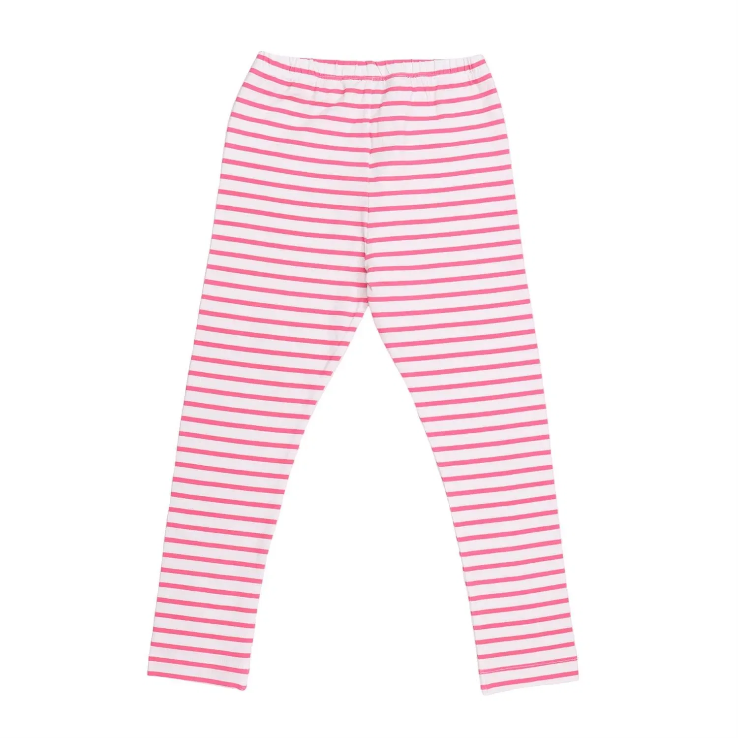 Леггинсы в полоску с принтом 12-Leggings Walkiddy, розовый — фото 2