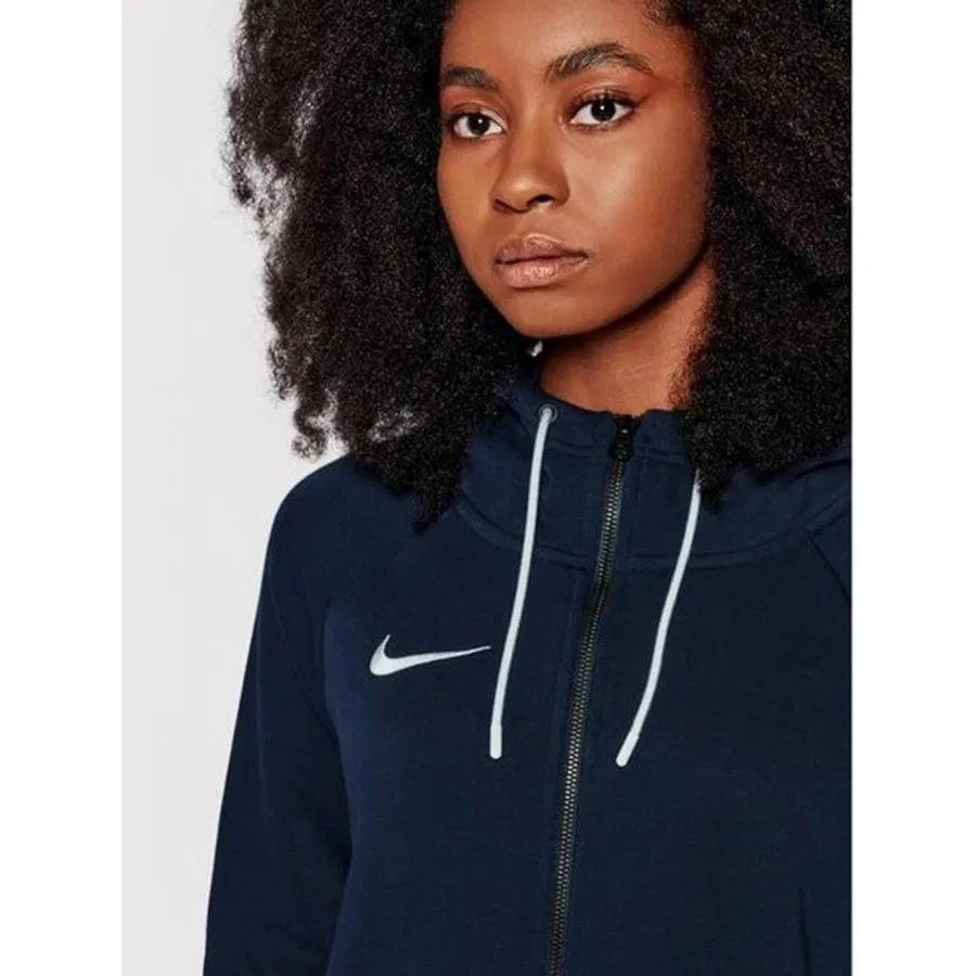 Женский худи с капюшоном, с длинным рукавом, модель CW6955-451, Nike, Темно-синий — фото 3