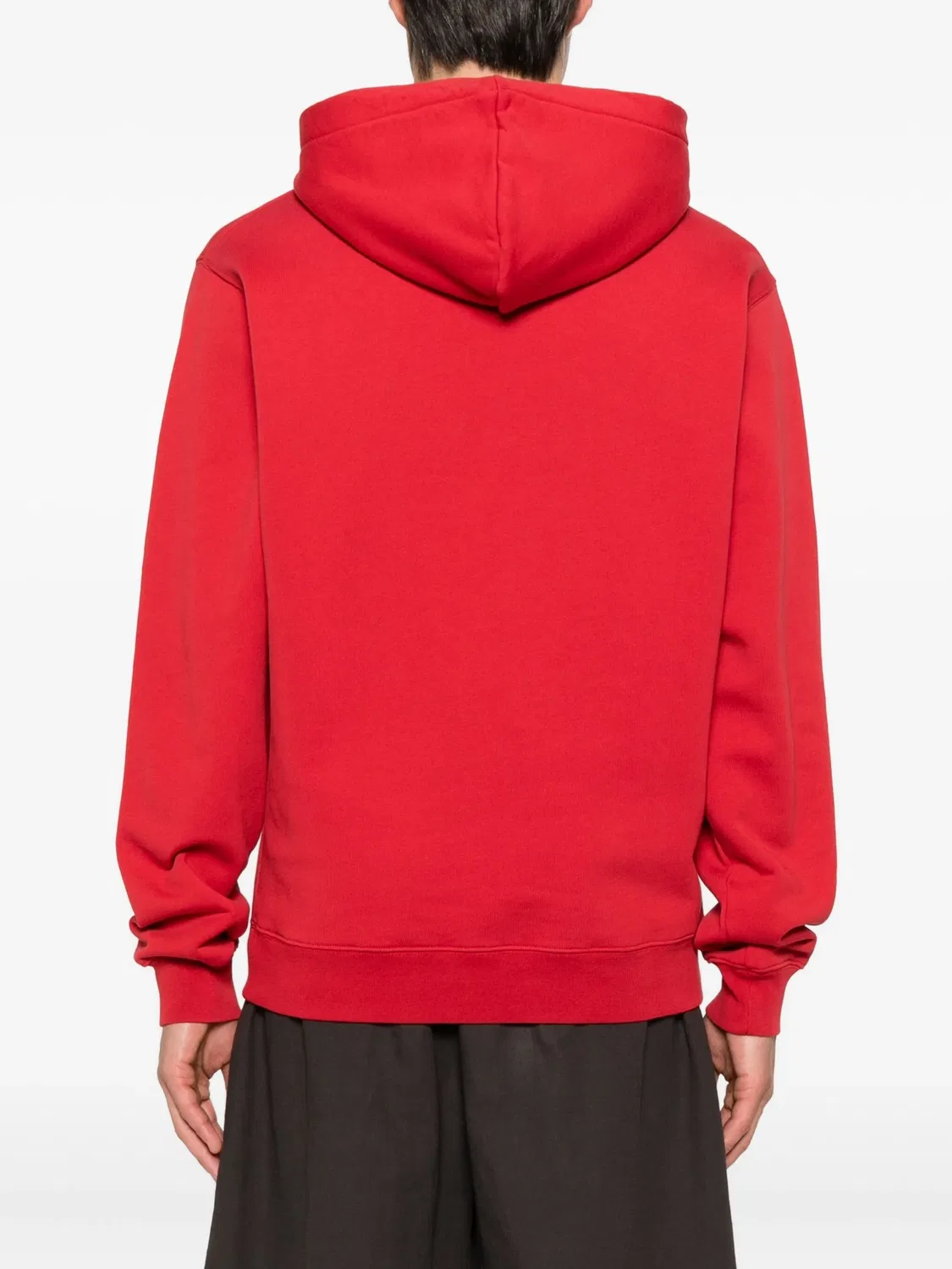 Худи из грубой ткани ярко-красного цвета Jacquemus, ярко-красный — фото 2