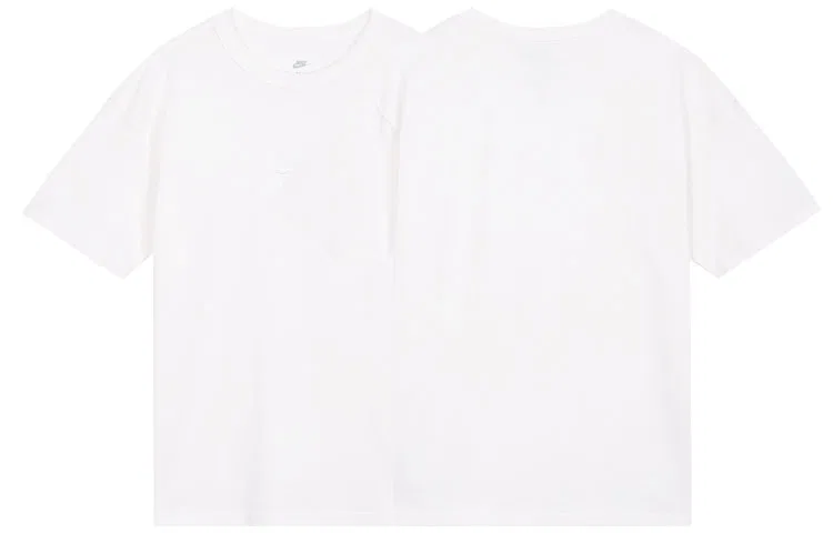 Мужская футболка с коротким рукавом, комплект из 2 штук, белая, Sportswear Essentials, Nike