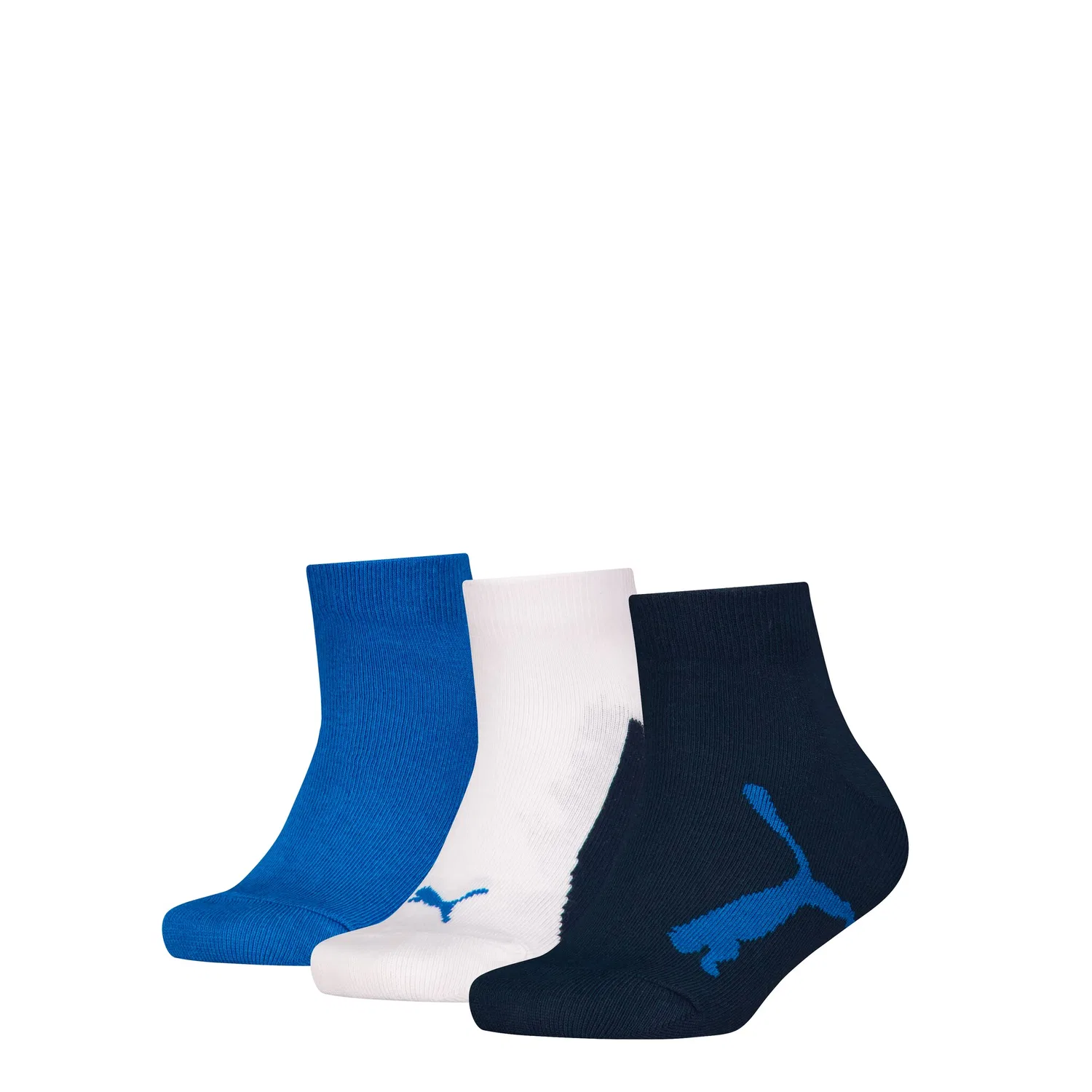 Детские спортивные носки с логотипом Puma, Navy/White/Strong Blue
