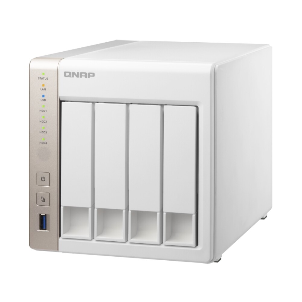 

Сетевое хранилище QNAP TS-451, 4 отсека, 4 ГБ, без дисков, белый
