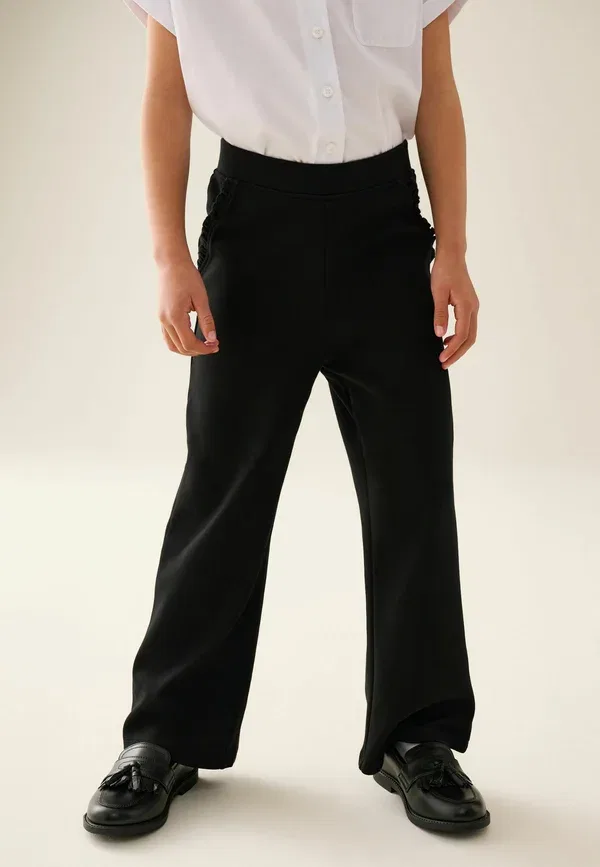 Брюки из хлопка с эластаном Trousers Next, черный