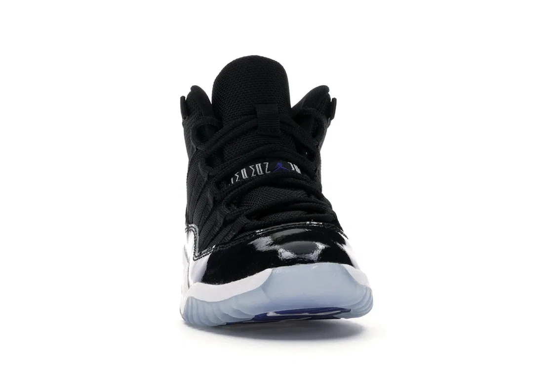 Детские кроссовки с высоким верхом Jordan 11 Retro Space Jam Jordan, Black/Dark Concord-White — фото 2