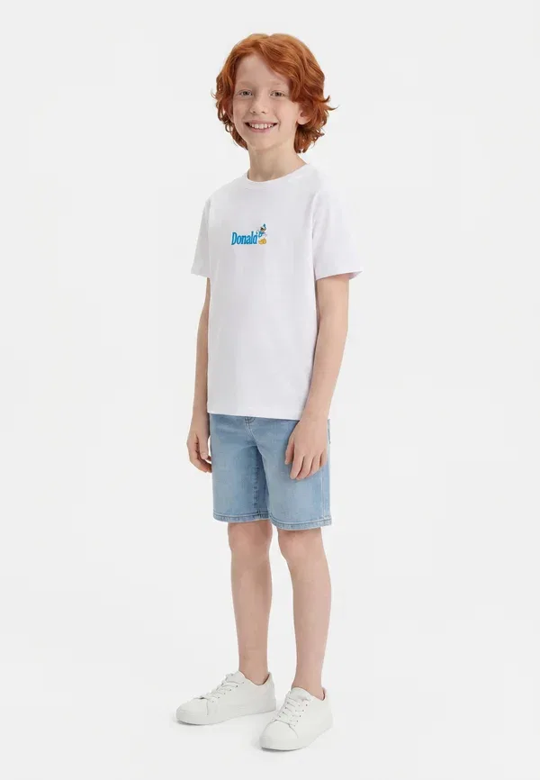 Футболка с принтом Osjdonald duck life tee Only & Sons Junior, bright white, белый