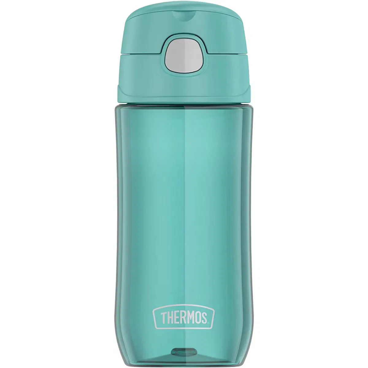 Детская бутылка для воды 470 мл с трубочкой и ручкой Funtainer Thermos, Aqua