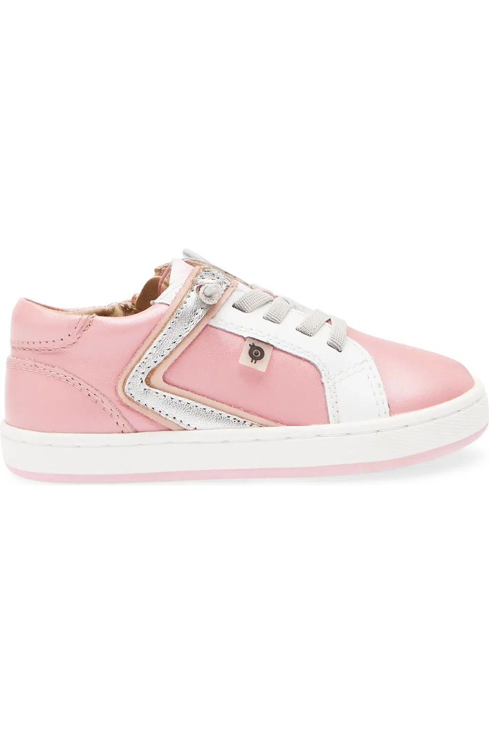 Кроссовки детские легкие на молнии Sash Runner OLD SOLES, Pearlized Pink/Silver — фото 3