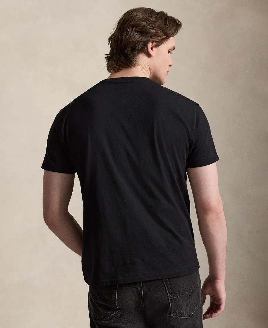 Футболка мужская с коротким рукавом и круглым вырезом Polo Ralph Lauren, Polo Black — фото 4