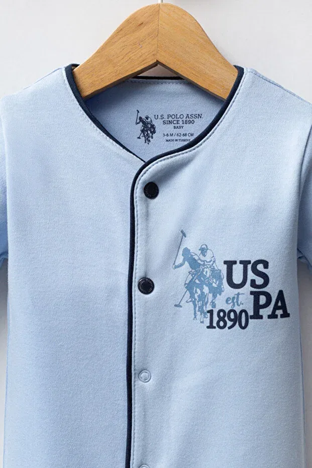 Детский комбинезон для мальчиков хлопковый U.S. Polo Assn., Blue — фото 2