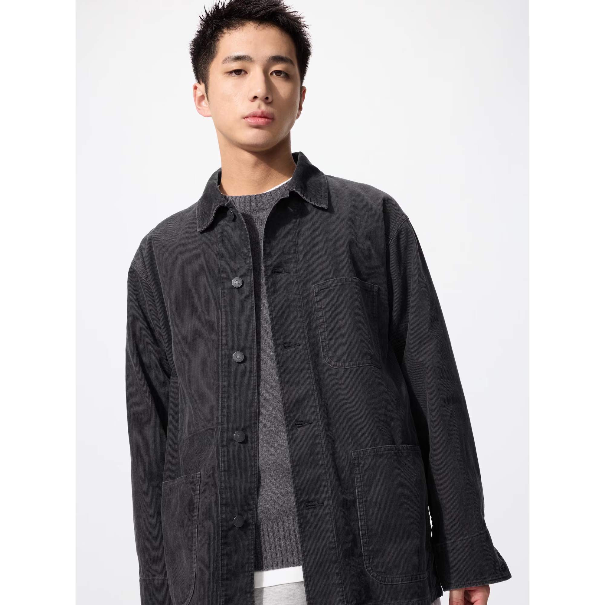 

Вельветовая куртка Uniqlo Unisex, 08 темно-серый