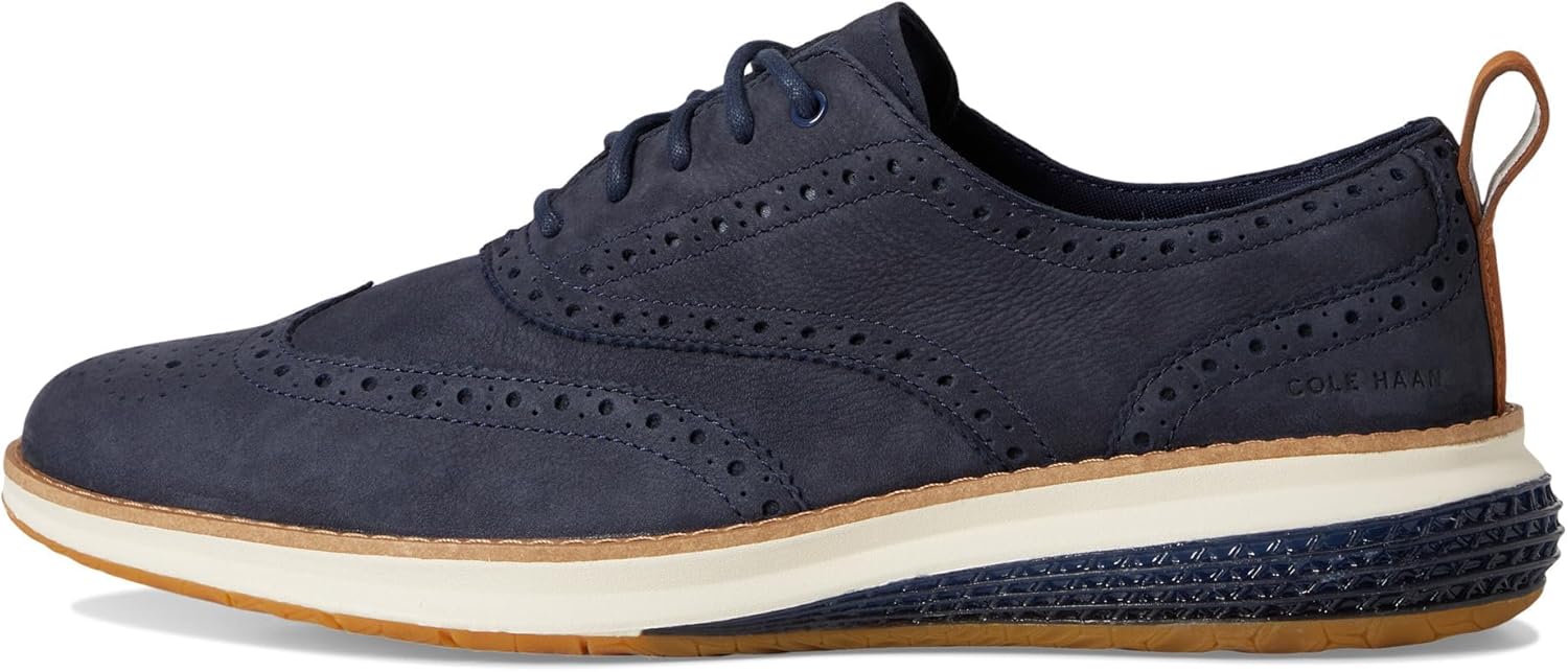 Мужские туфли Cole Haan Originalgrand Energyweave Wingtip, слоновая кость/синий — фото 4