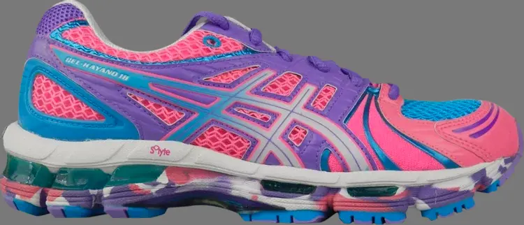 

Кроссовки wmns gel kayano 18 'neon pink turquoise' Asics, розовый