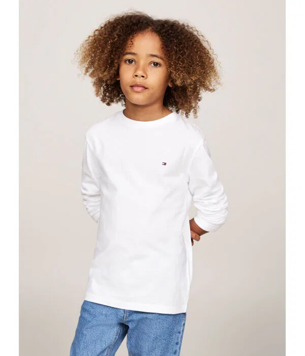 Детский лонгслив для девочек набор 2 шт Longsleeve 2-pack Tommy Hilfiger, серый — фото 4