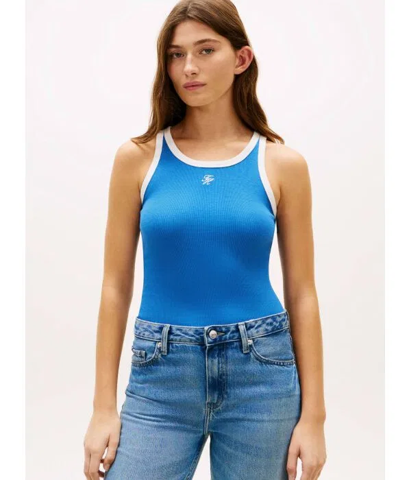 Женский топ с длинным рукавом Tommy Hilfiger, синий