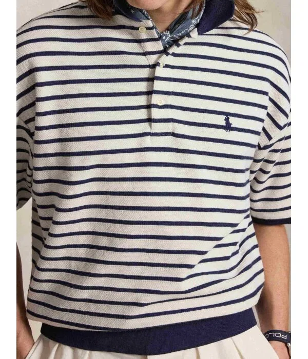 Мужской свитер Relaxed Fit Polo Ralph Lauren, белый — фото 4