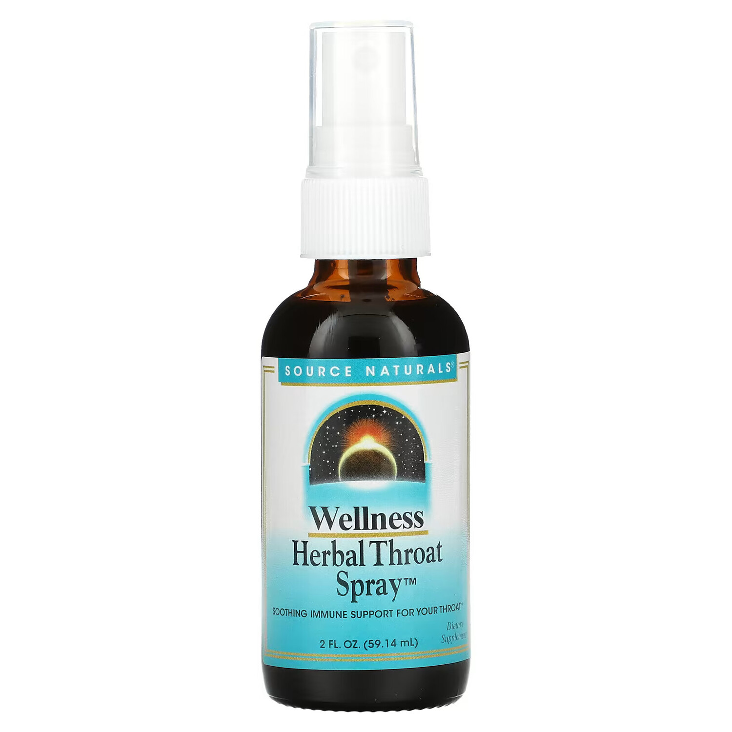 

Source Naturals, Wellness, травяной спрей для горла, 2 жидкие унции (59,14 мл)