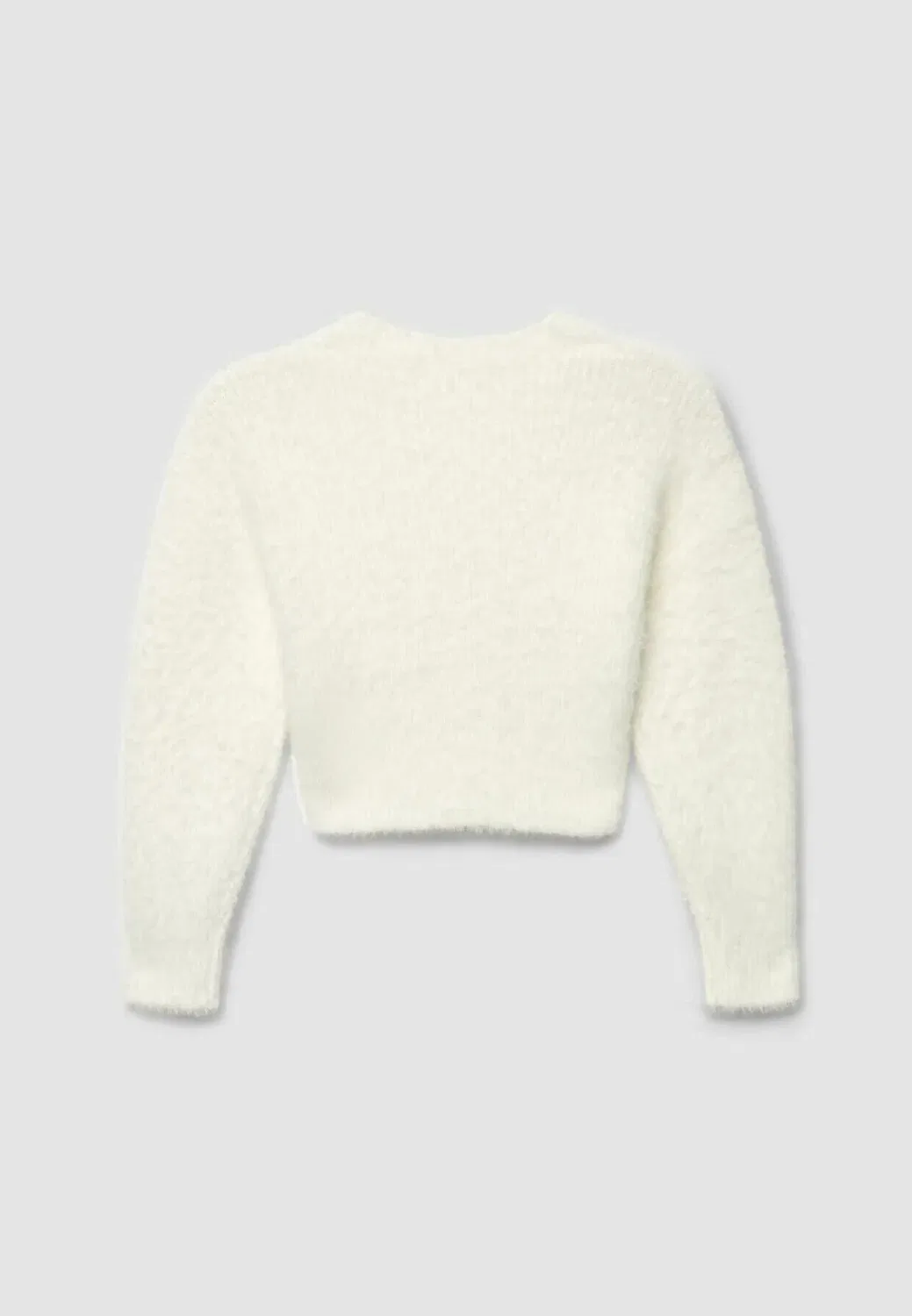 Maglia tinta unita - cardigan Terranova, Bianco Lana — фото 2