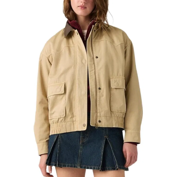 Женское пальто с лацканами Levi's, Khaki