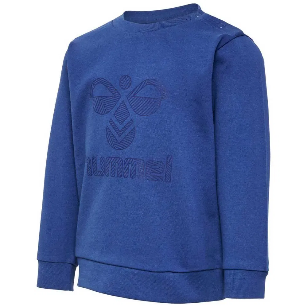 Детский свитшот для девочек хлопковый Fastwo Lime Hummel, Blue — фото 3